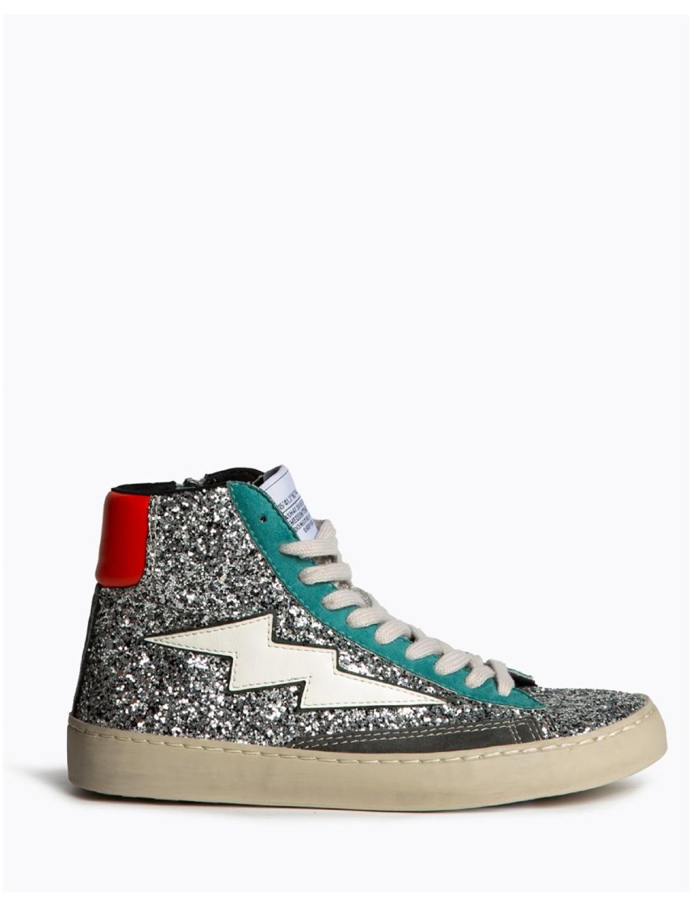 Deportivos Altos Mujer Corina M5506 Rayo Glitter