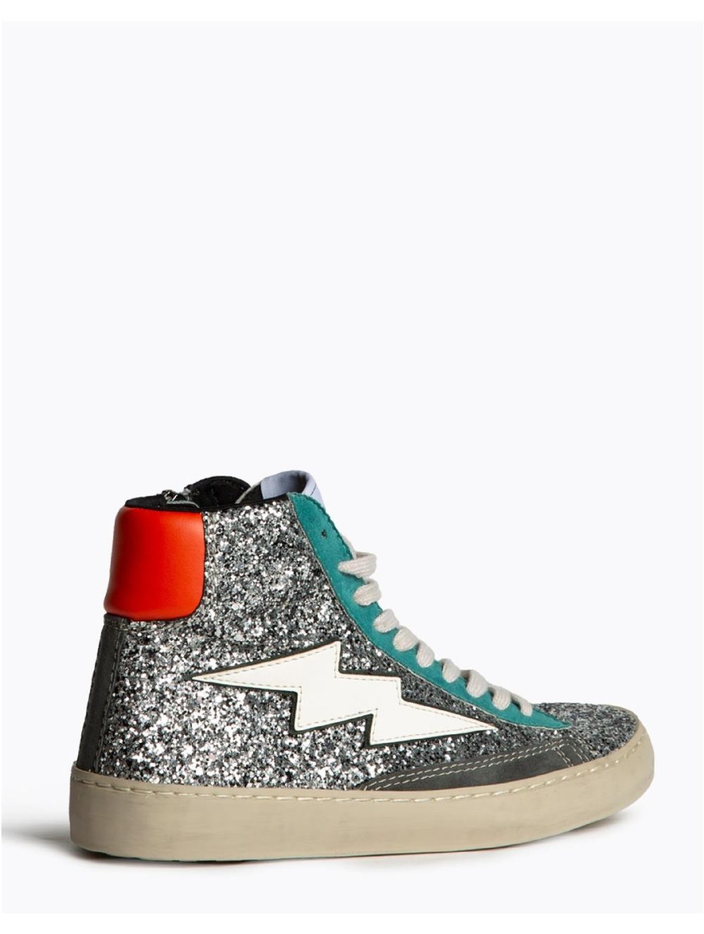 Deportivos Altos Mujer Corina M5506 Rayo Glitter