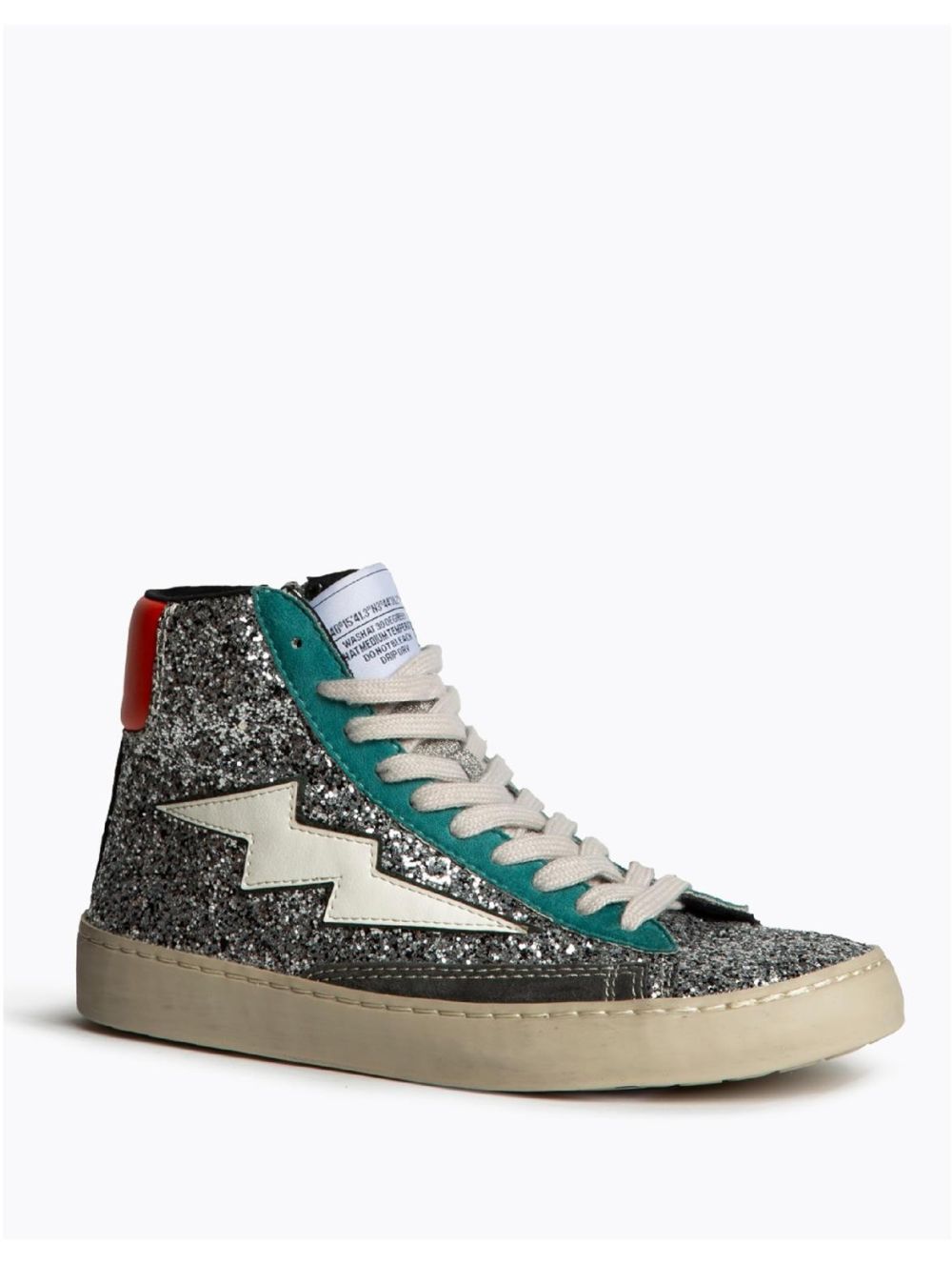 Deportivos Altos Mujer Corina M5506 Rayo Glitter