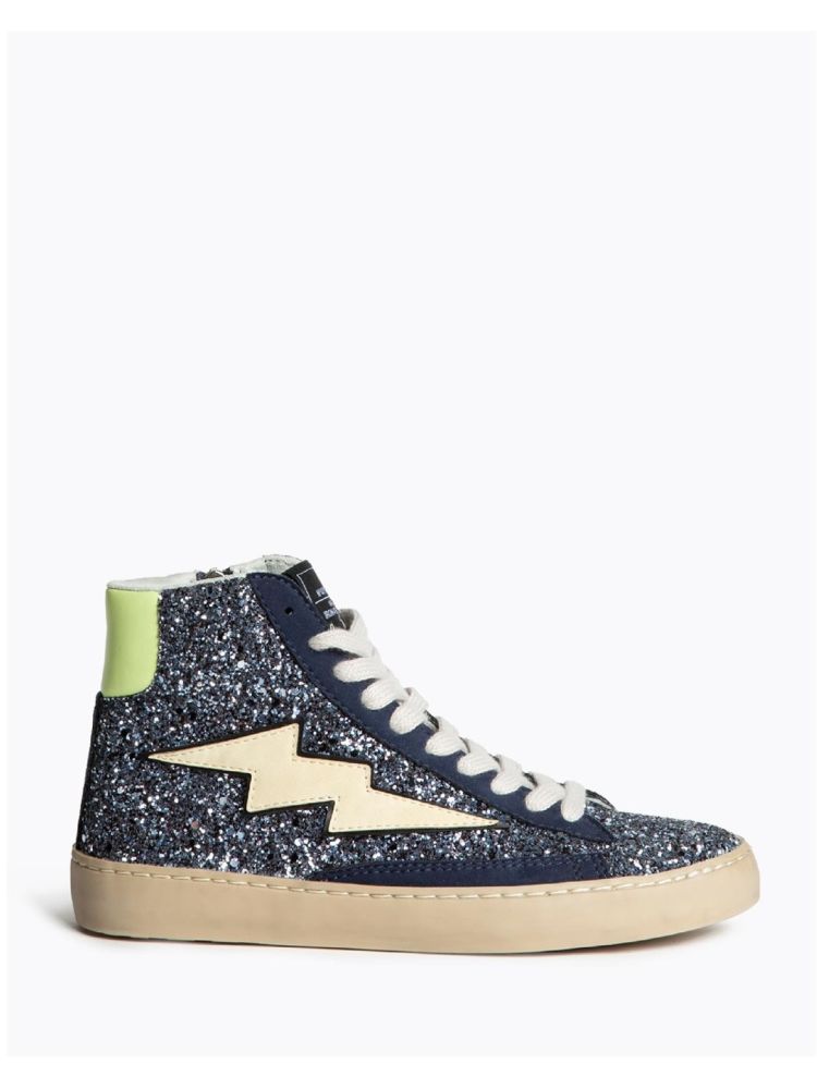 Deportivos Altos Mujer Corina M5506 Rayo Glitter