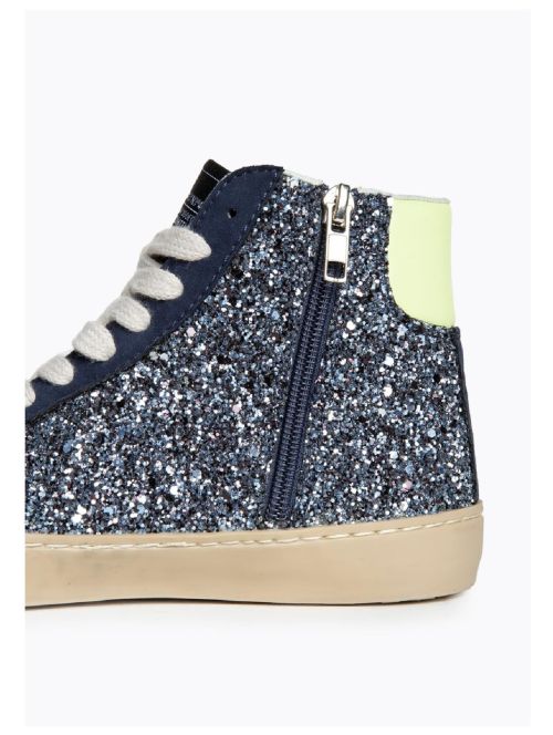 Deportivos Altos Mujer Corina M5506 Rayo Glitter