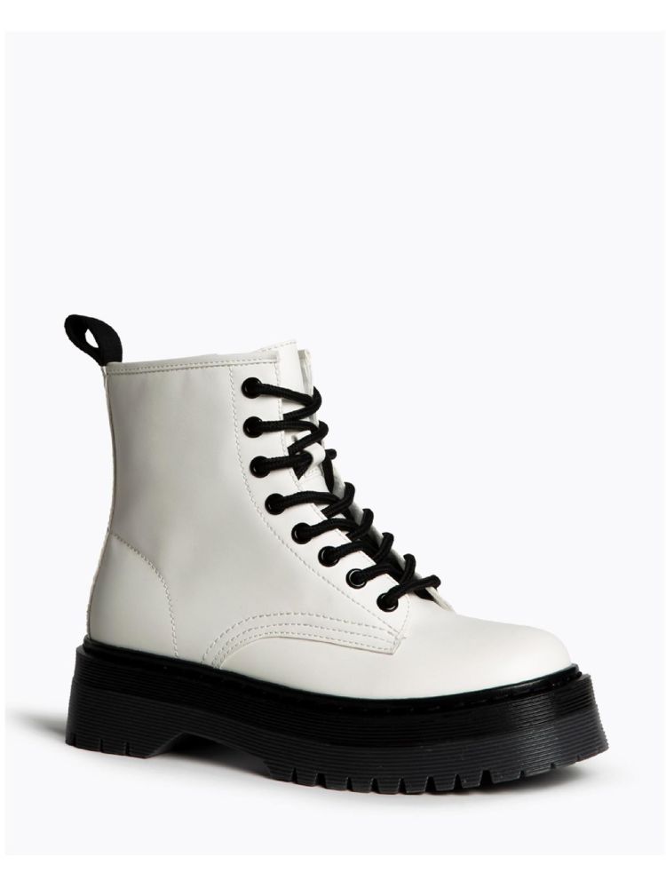Botines Militares Mujer Corina M5860 Plataforma 2