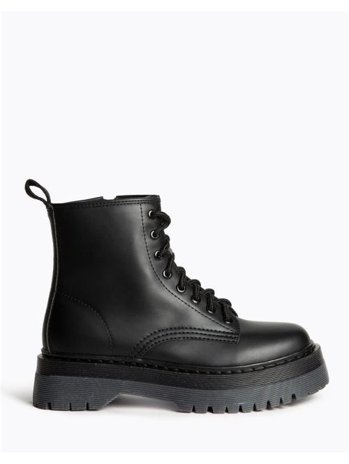 Botines Militares Mujer Corina M5860 Plataforma