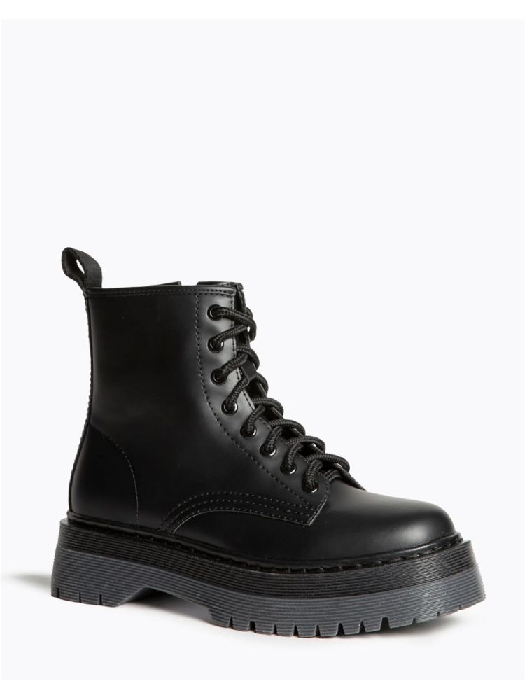 Botines Militares Mujer Corina M5860 Plataforma 2
