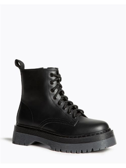 Botines Militares Mujer Corina M5860 Plataforma