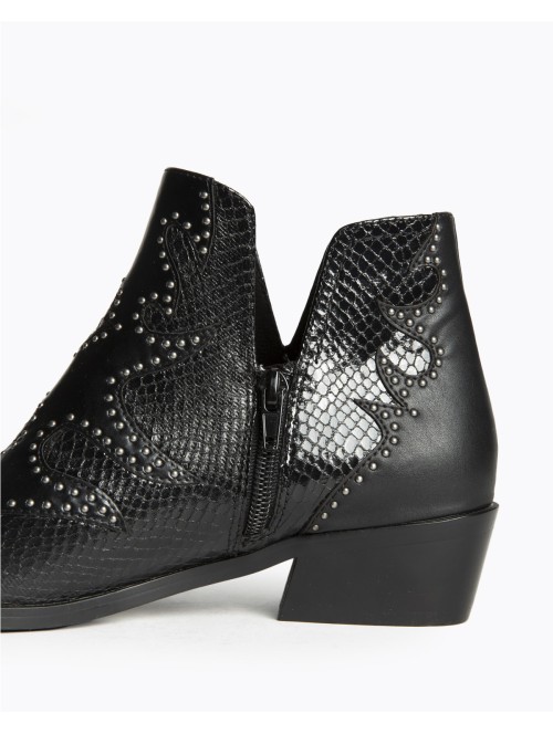 Botín Cowboy Corina M5792 Mujer | Botines Tacón Bajo