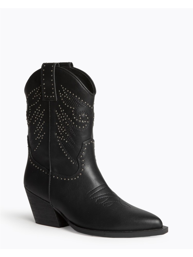 Botín Cowboy Corina M5800 Mujer | Botines Tacón Medio 2