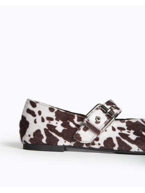 Mary Jane Corina Terciopelo | Zapatos Planos Mujer