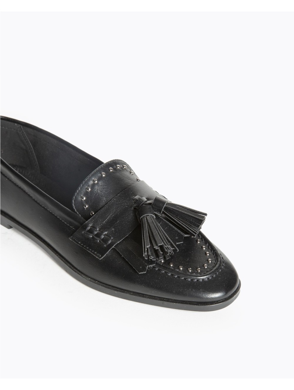 Mocasín Negro Mujer CORINA M5680 | Zapatos Planos Cómodos