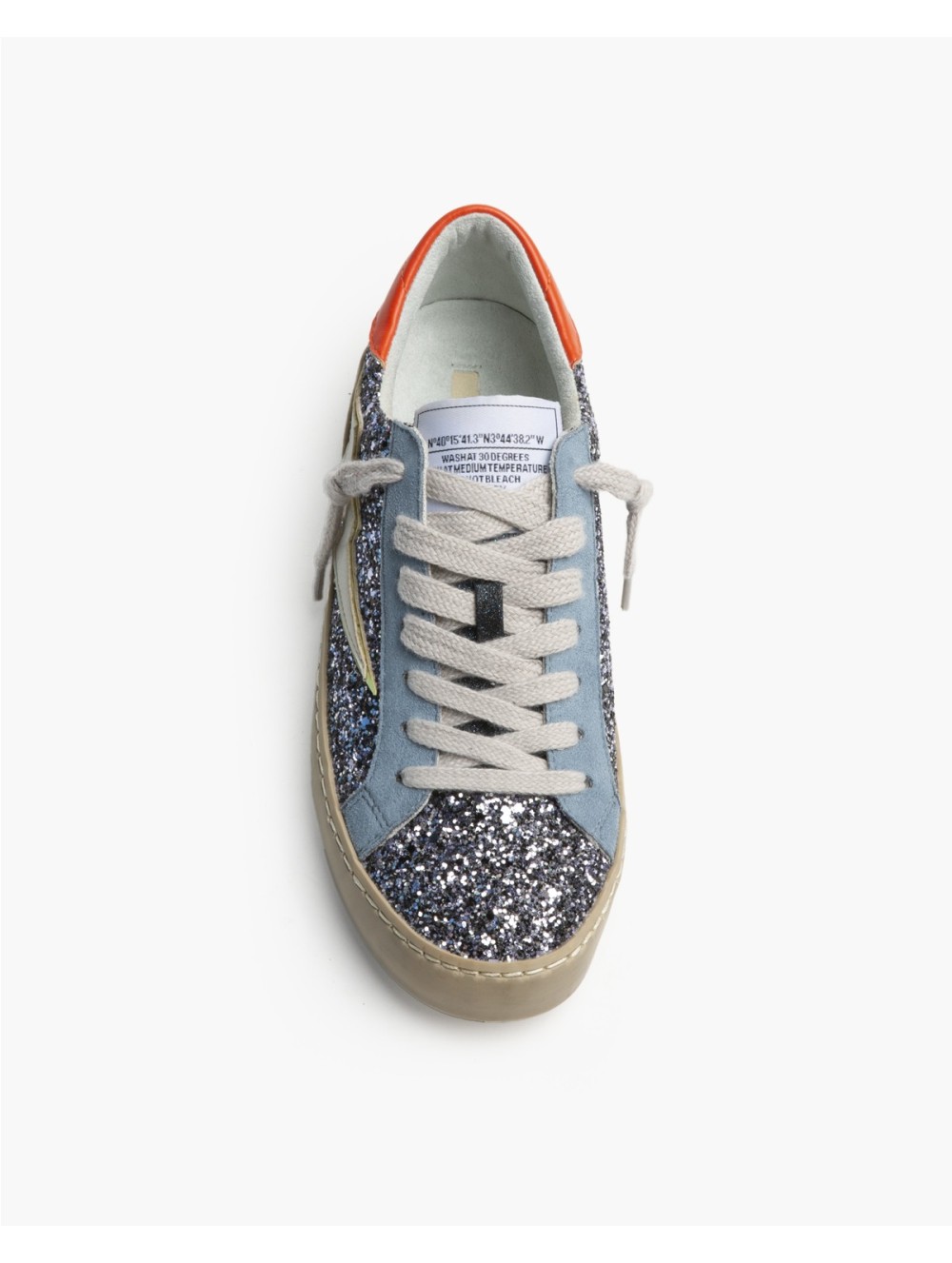 Corina M6022 sneakers retro con rayo y brillo