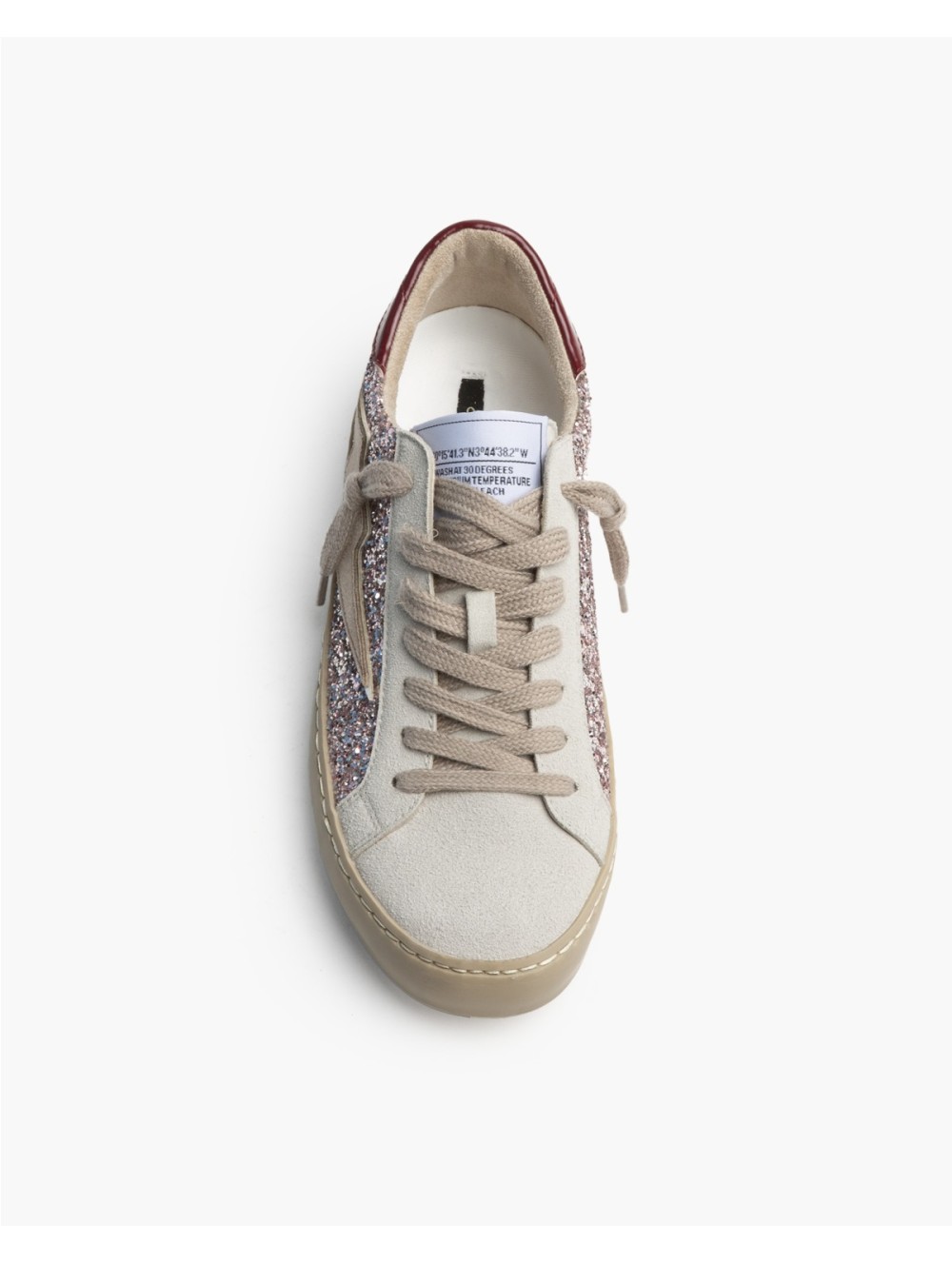 Corina M6022 sneakers retro con rayo y brillo