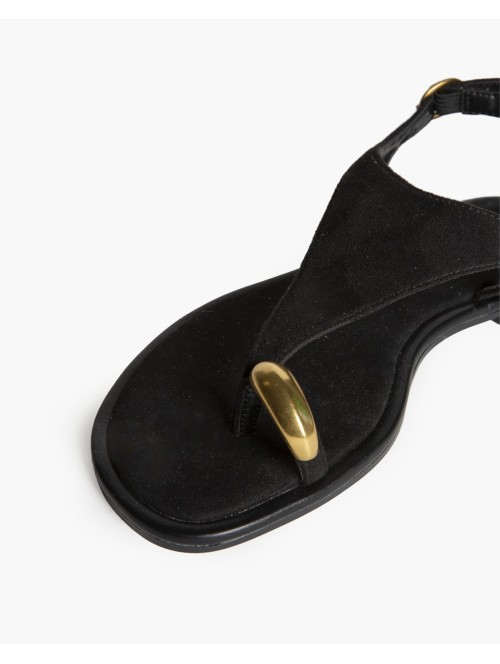 Sandalia Plana CORINA M6442 NEGRO