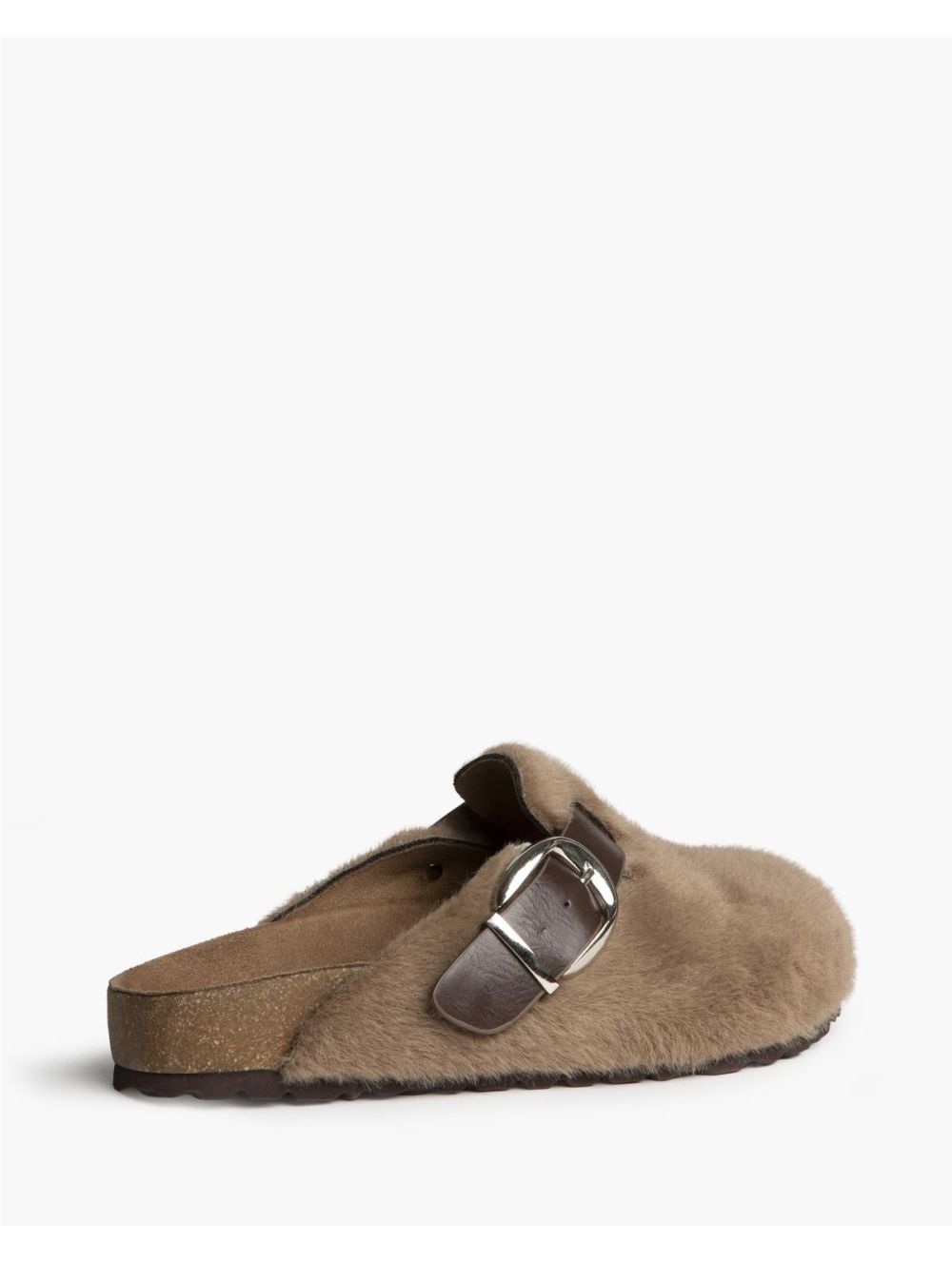 Mules Mujer Corina M6611 con Pelo y Hebilla