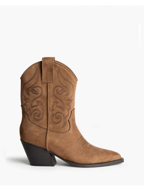 Botines Cowboy Mujer Corina M6760 Bordados
